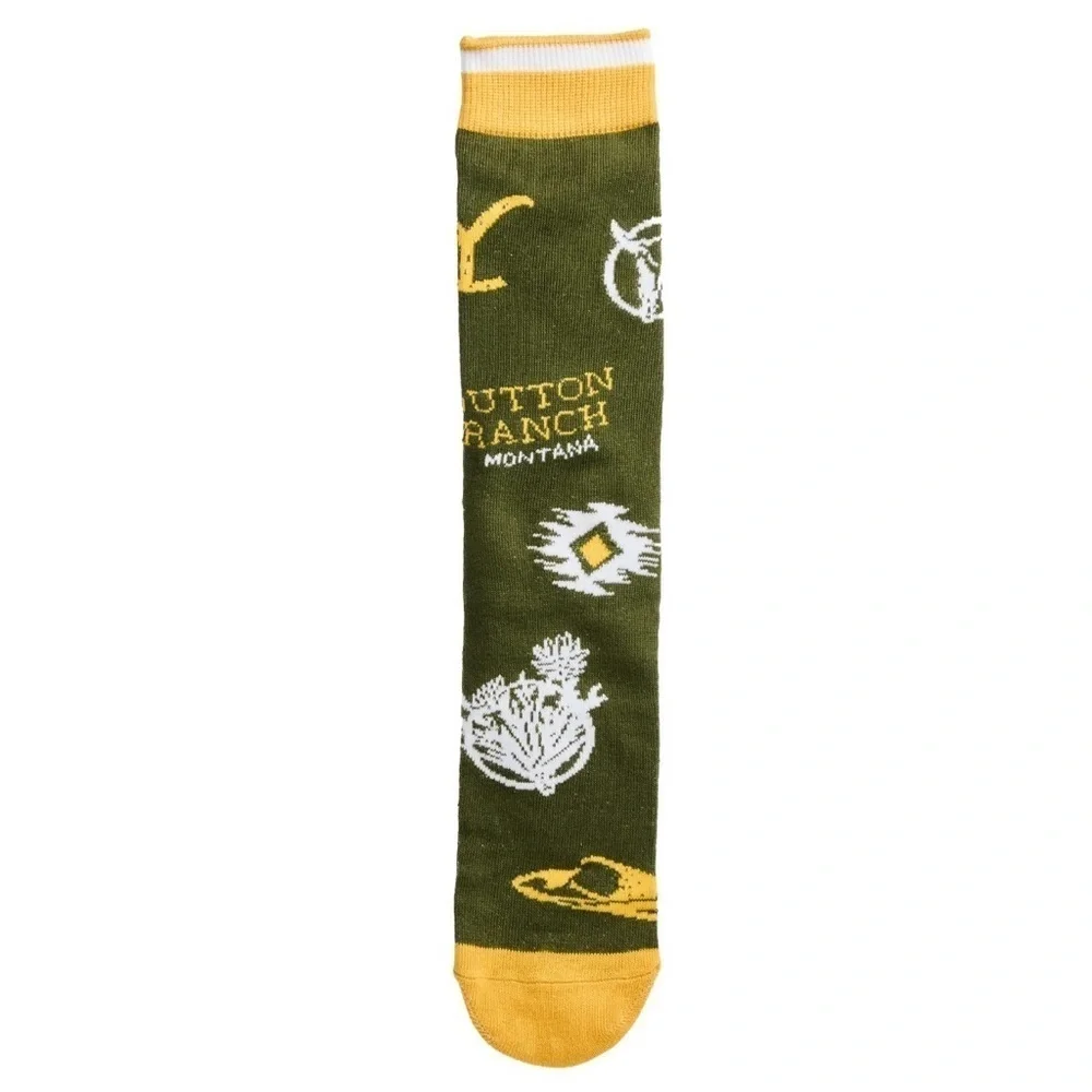 Yellowstone Men's Crew Socks, 3-Pack